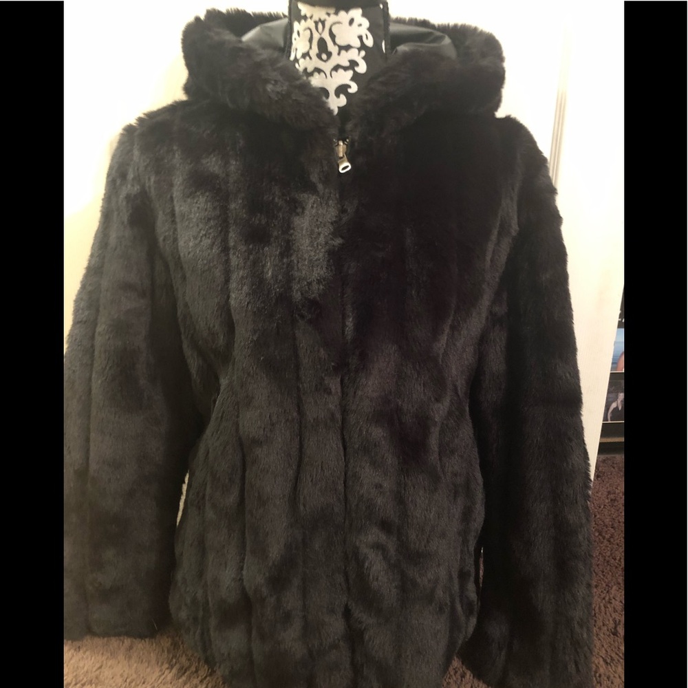 Faux Fur Reversible Coat